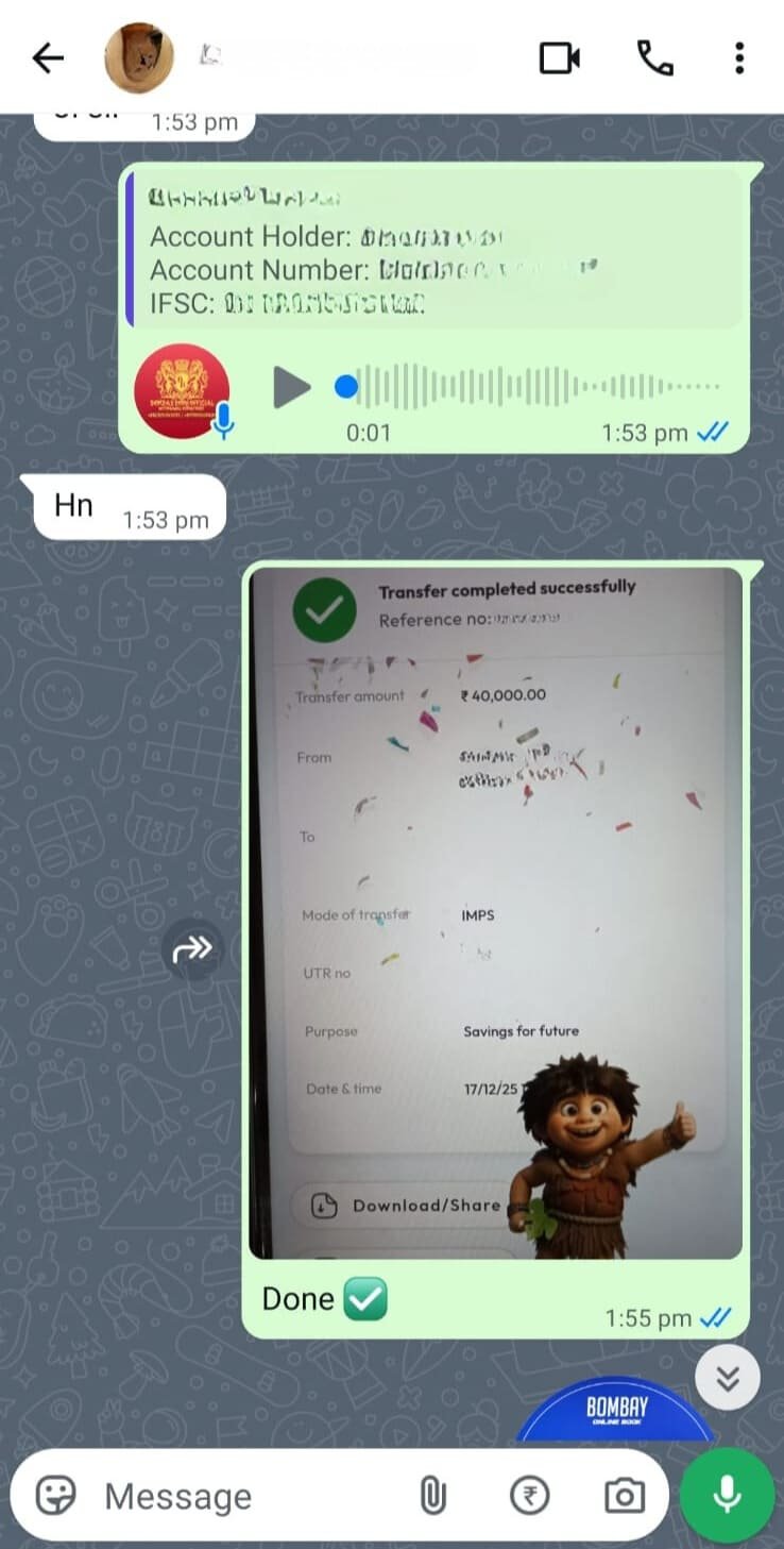 Cricket betting winning proof screenshot 1