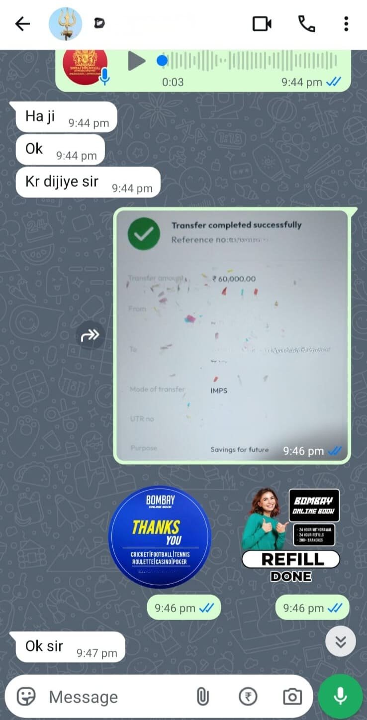 Cricket betting winning proof screenshot 3