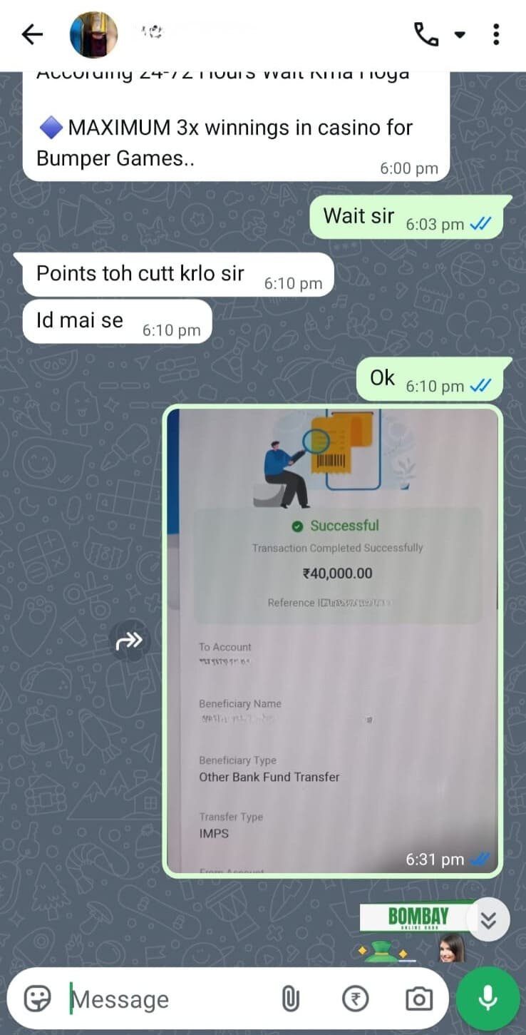 Cricket betting winning proof screenshot 5